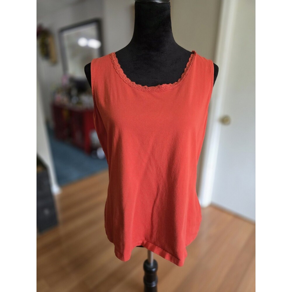 Orange Croft&Barrow Womens Size L Tank